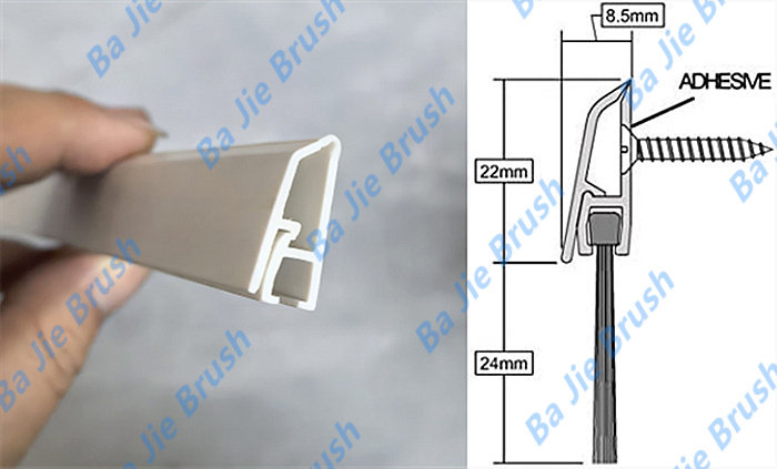 Cover Clip Profile Strip Brush